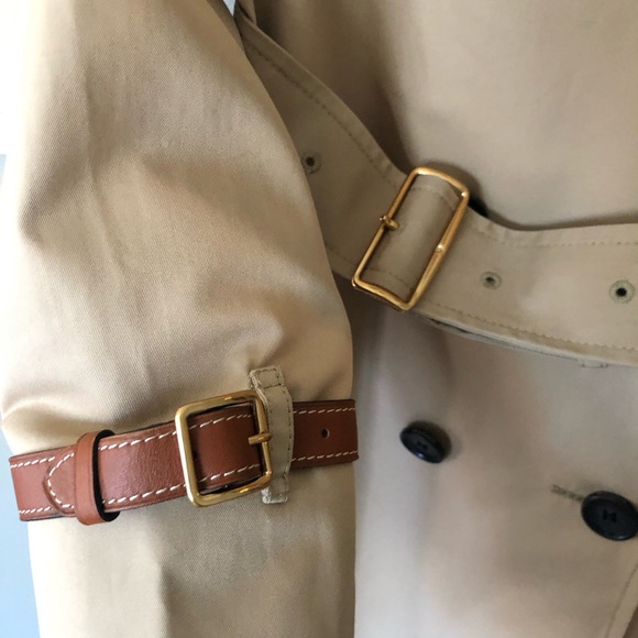 NWT COACH •Rare• Classic Animated Trench Coat with Shearling Collar Size 0 - Picture 8 of 15